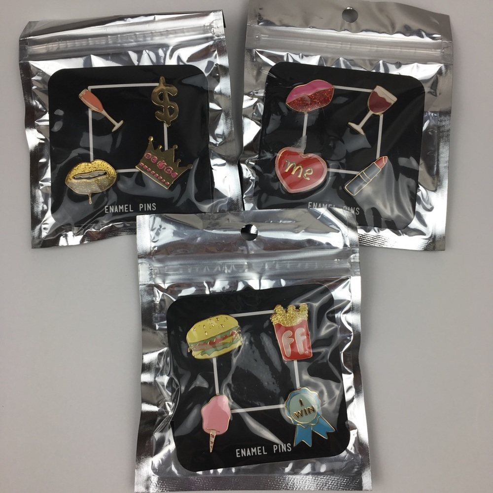 12 enamel fashion pins twelveNYC - D17
